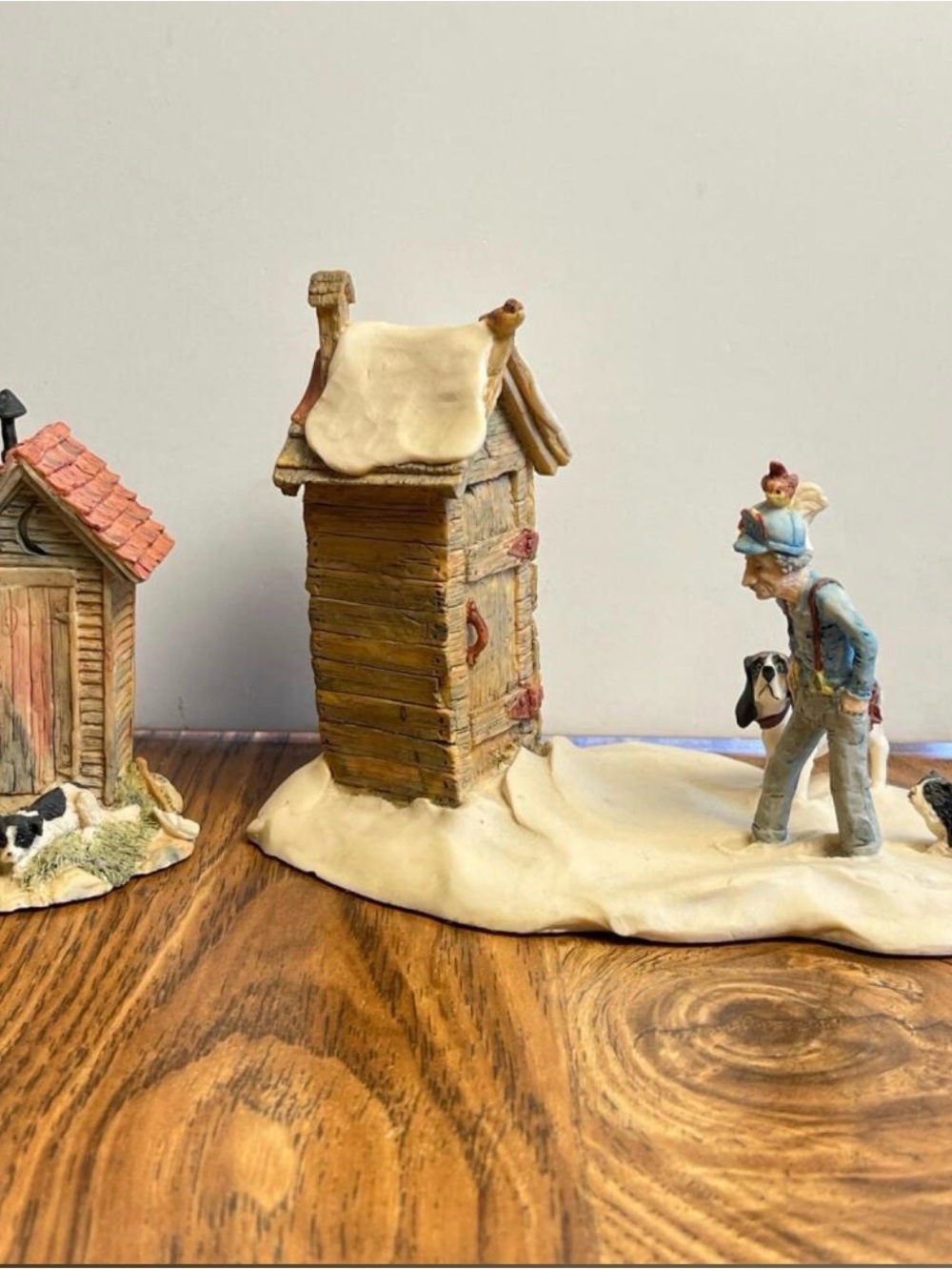 Lowell Davis “No Private Time & “His Masters Dog” Figurines by Schmid